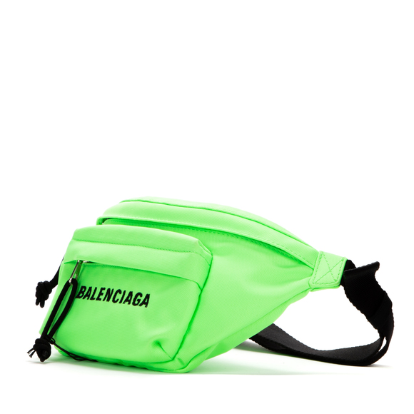 Balenciaga Banane Waist Bag in Neon Green Nylon Canvas - Picture 2 of 8
